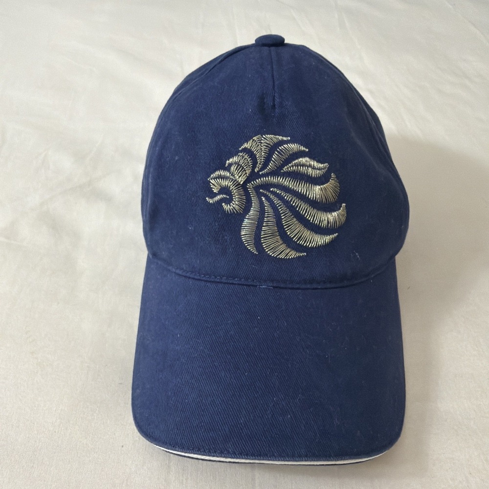 Olympics Team Great Britain Navy Blue Hat Adjustable Rare Gym Baseball Cap Fun